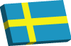 Sweden 3d Flag