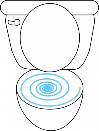 Swirly Toilet clip art