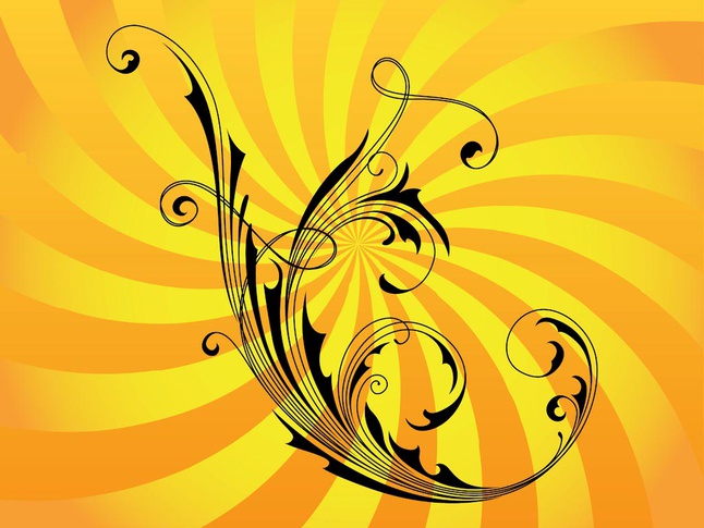 Swirly Vector Flower