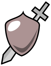 Sword and shield icon