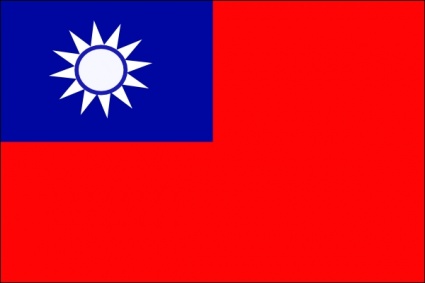 Taiwan Flag clip art