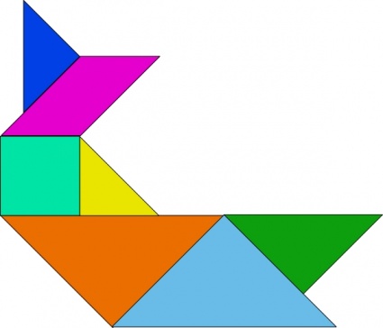 Tangram-06 clip art