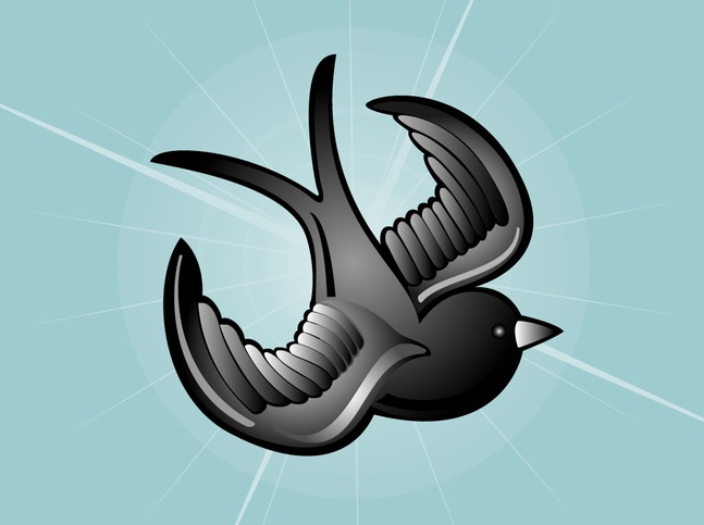 Tattoo Bird Vector Image