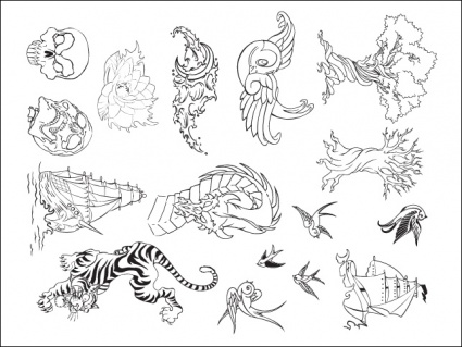 Tattoo Vector Set