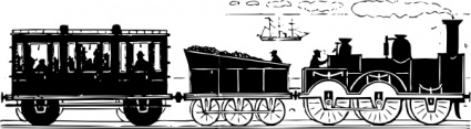 Th Century Train clip art