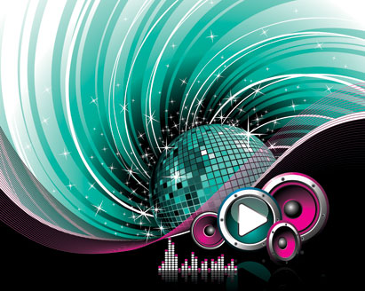 The Trend of Music Illustration Vector Material