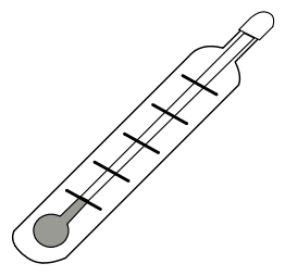 Thermometer Cold - Outline