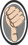 Thumb Down Vector Sign