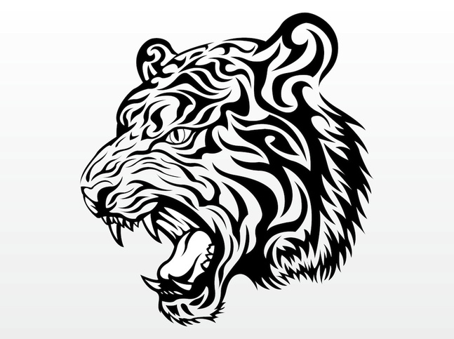 Tiger Head Vector