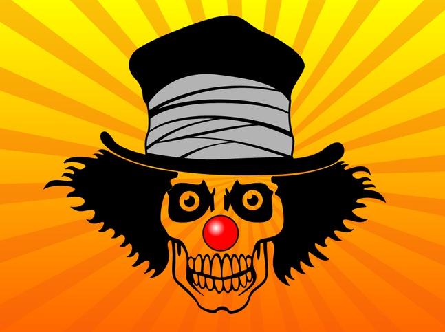 Top Hat Skull Vector