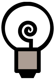 Traditional lightbulb (off)