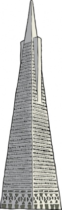 Transamerica Building clip art