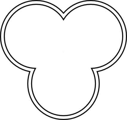 Trefoil (architectural El;ement, Also A Trinitarian Christian Symbol) clip art