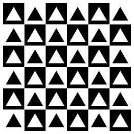 Triangles Inside Chessboard