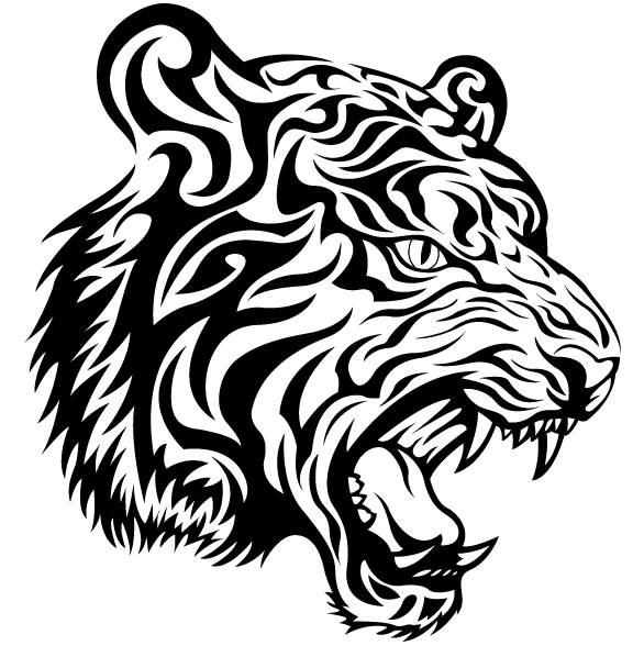 Tribal Tiger Vector