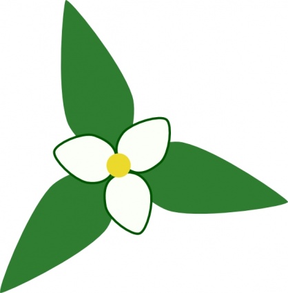 Trillium Map Symbol clip art