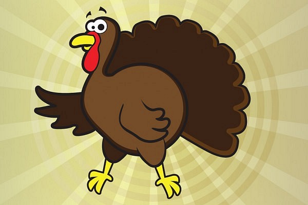 Turkey Cartoon Vector Graphic