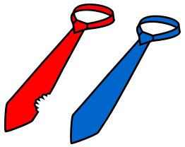 Two ties (president's lunch)