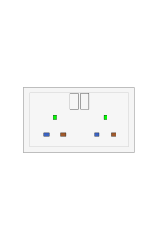 UK double socket