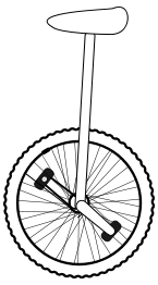 Unicycle Line Art