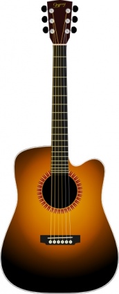 Unplugged Guitar clip art