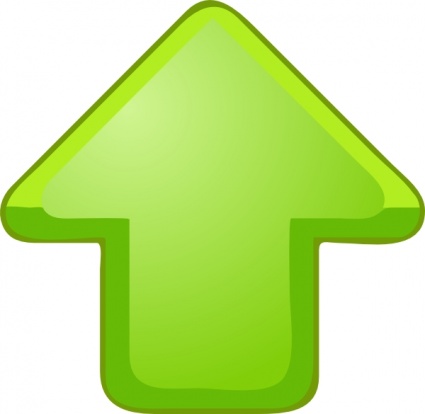 Up Arrow Green clip art