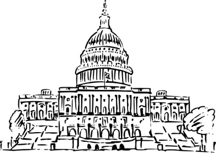 Us Capitol Building clip art