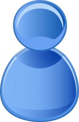 User Symbol Blue clip art