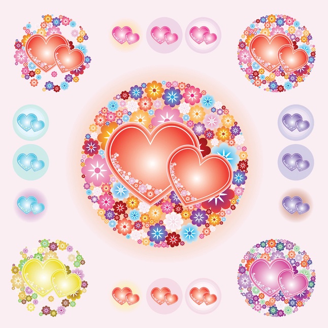 Valentine Hearts Vectors