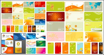 Variety of commercial card vector material