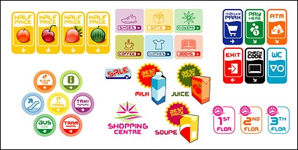 Various signage vector icon