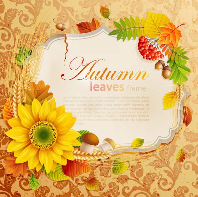 Vector Autumn Frame