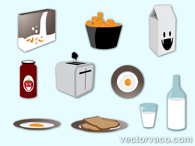 Vector Breakfast Set