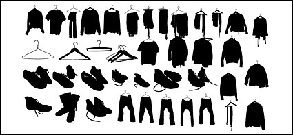 Vector clothes shoes