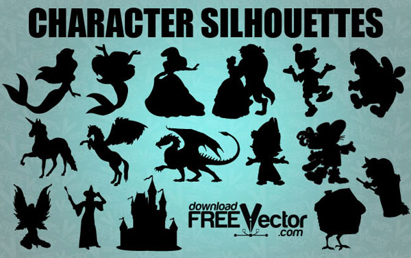 Vector Fairytale Silhouettes