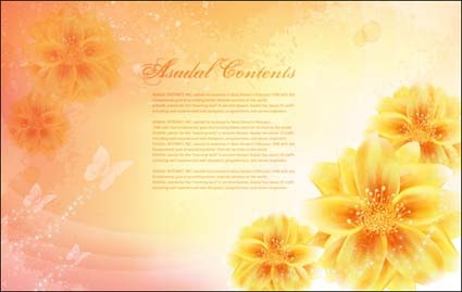 Vector fantasy flower material -14