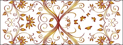 Vector gorgeous patterns background material