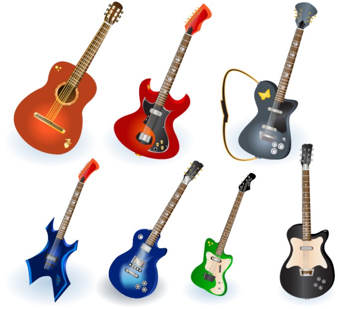 Vector Guitar Set