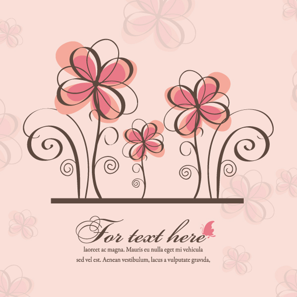 Vector spring floral background