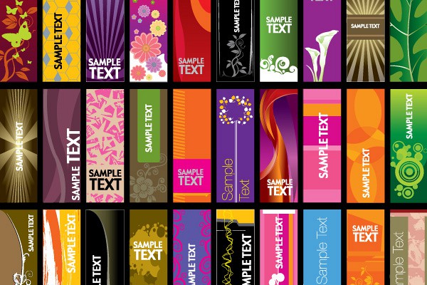 Vertical Banners Vector Set