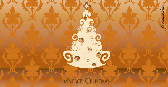 Vintage Christmas free vector