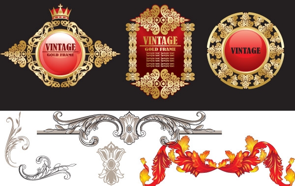 Vintage Decorative Vectors