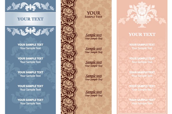 Vintage Menu Vector Template