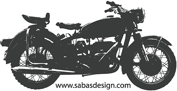 Vintage Motor Bike Vector