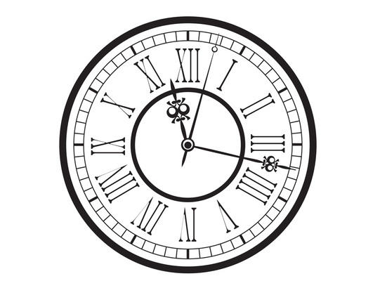 Vintage Old Clock Vector