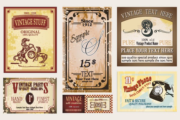 Vintage Vector Labels