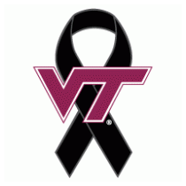 Virginia Tech VT Black Ribbon