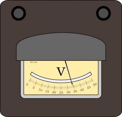 Voltmeter clip art