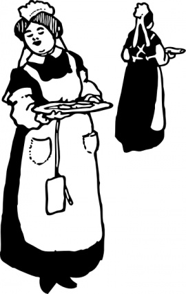 Waitresses clip art