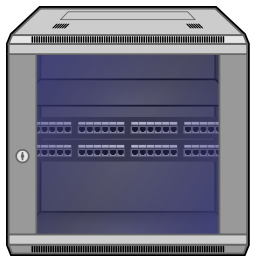 Wall-mounted Network Rack